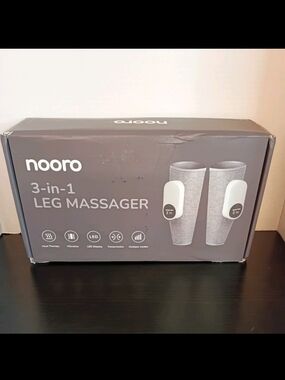 NOORO 3-in-1 Leg Massager Advanced System Vibrating Heat Therapy for Legs